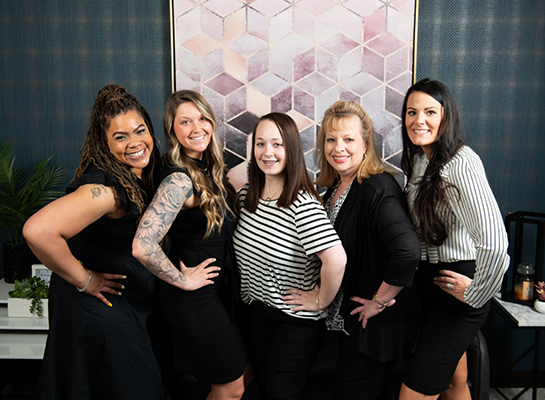 Five smiling dental hygienists in Hanover