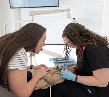 Young child receiving treatment from Hanover dentists